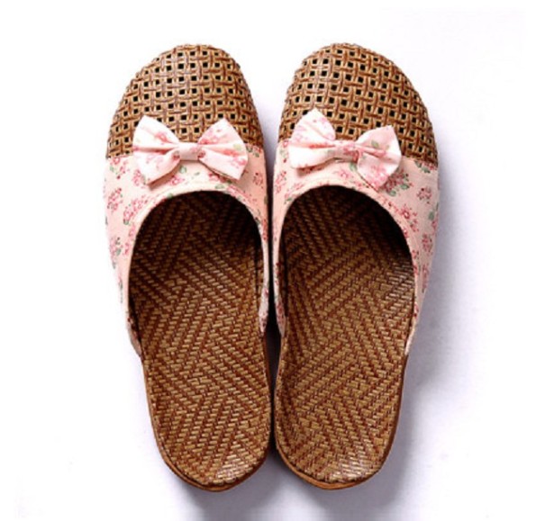 Stylowe kapcie jasnoróżowy 39