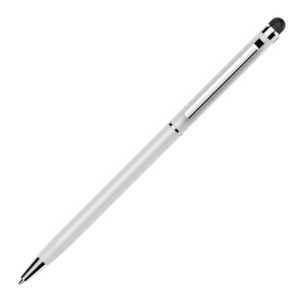 Stylus Touch Pen mit Kugelschreiber silbern