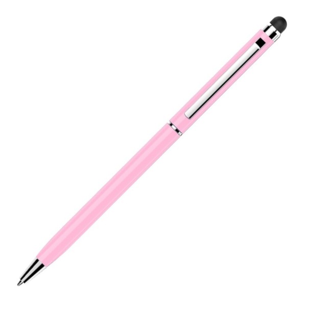 Stylus-touchpen med kuglepen rosa