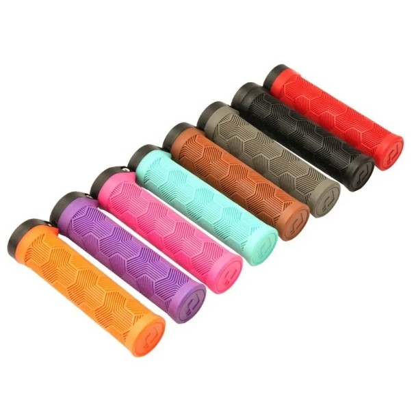Styrgrepp 131 x 34 mm ODI gummigrepp 22 mm ergonomiskt BMX MTB-styre lila rosa orange brun svart cykeltillbehör