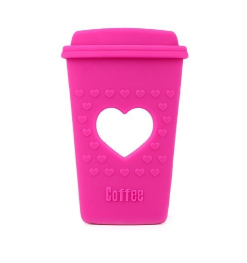 Sucette en silicone en forme de tasse J3071 rose