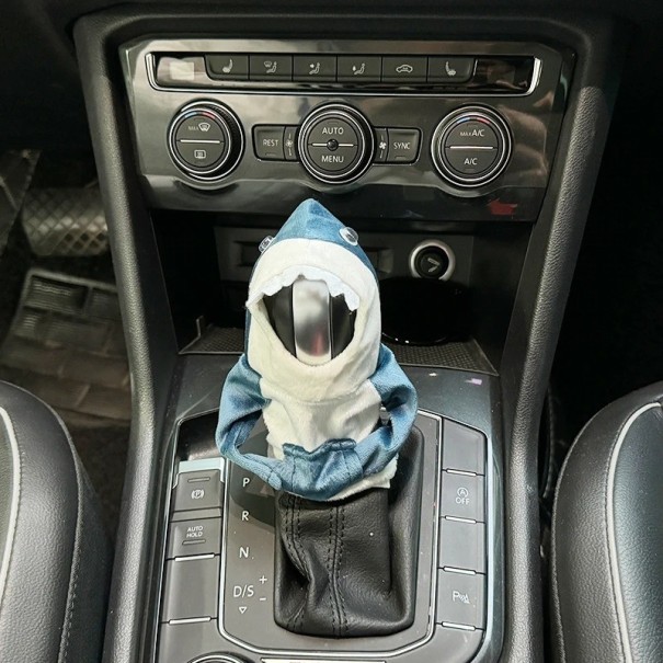 Sudadera azul con capucha con motivo de tiburón, algodón, poliéster 1