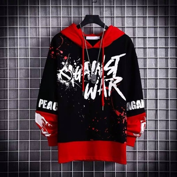 Sudadera con capucha para hombre F160 negro L