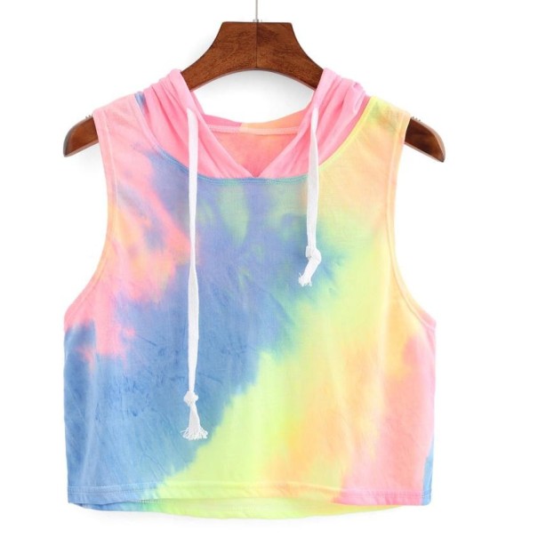 Sudadera con capucha y arcoíris para mujer XS