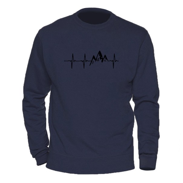 Sudadera con latidos del corazón para hombre M 5