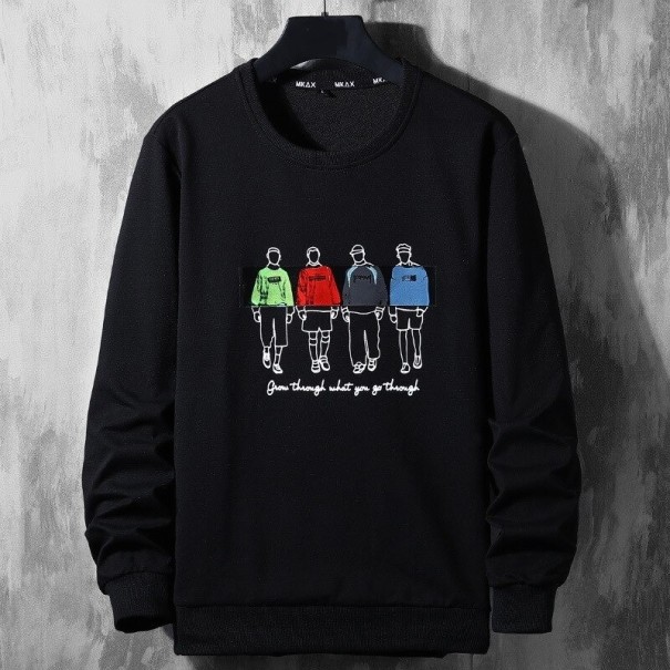 Sudadera de hombre F119 negro S