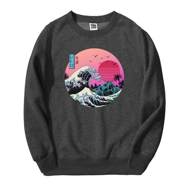 Sudadera de hombre F12 gris oscuro XS