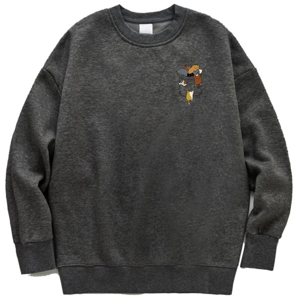 Sudadera de hombre F21 gris oscuro S