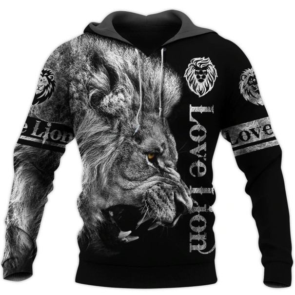 Sudadera de león para hombre 3XL 1
