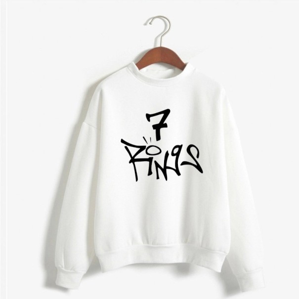 Sudadera de mujer con estampado A65 blanco S