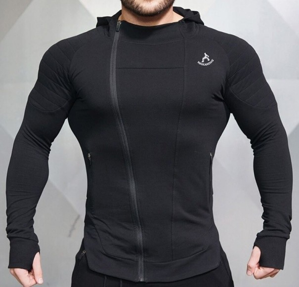 Sudadera deportiva hombre F125 negro XS