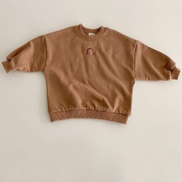 Sudadera infantil L514 marrón 4