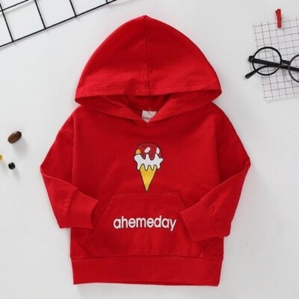 Sudadera infantil L549 rojo 12-18 meses