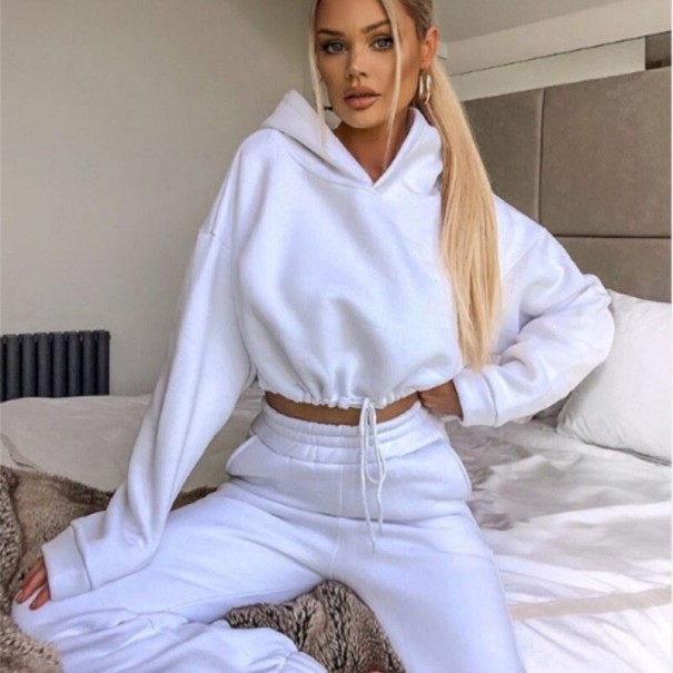 Sudadera y pantalón de chándal para mujer B990 blanco L