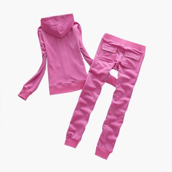 Sudadera y pantalón de chándal para mujer B991 rosa oscuro M