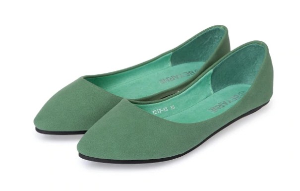 Suède ballerina&#39;s voor dames J2397