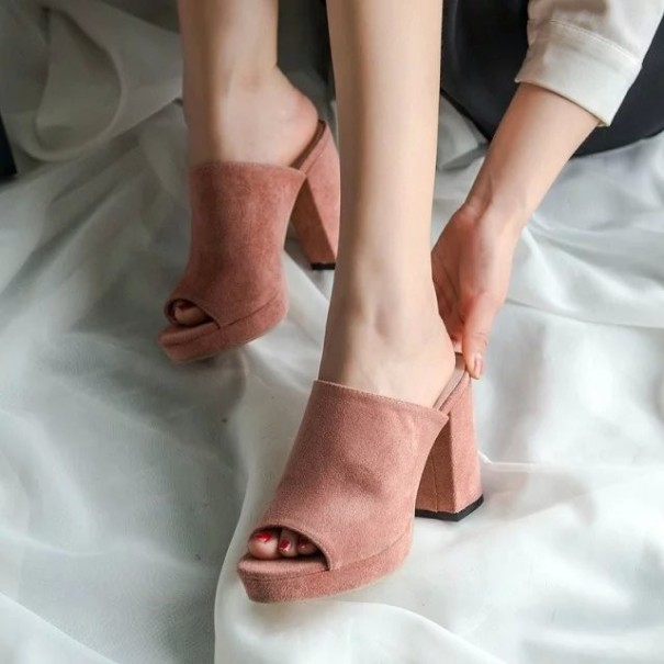 Suède pantoffels voor dames