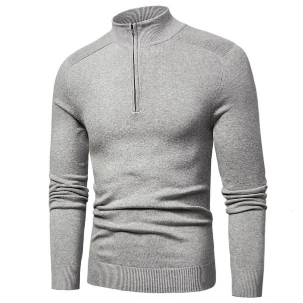 Suéter de hombre con cremallera F240 gris M