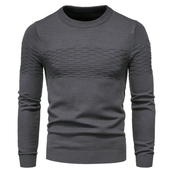 Suéter de hombre F226 gris oscuro L