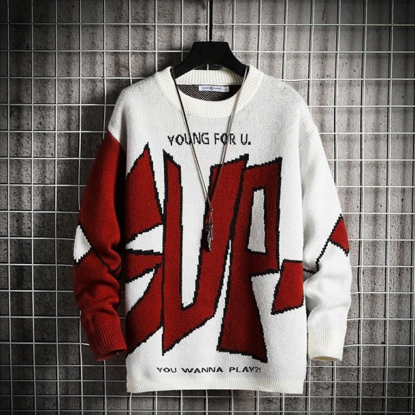 Suéter de hombre F237 blanco XS Suéter de hombre F237 blanco XS