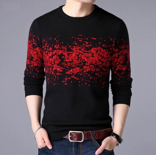 Suéter de hombre F269 rojo XS