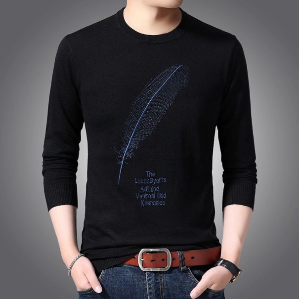 Suéter de hombre F276 negro S