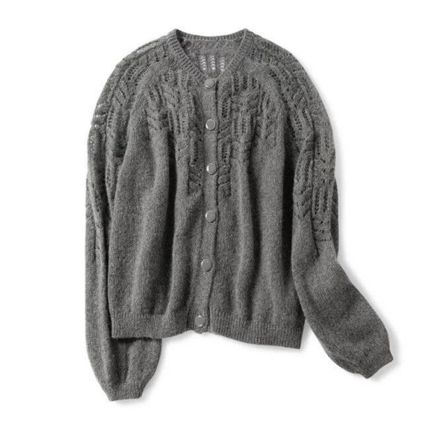 Suéter de punto para mujer A2340 gris S