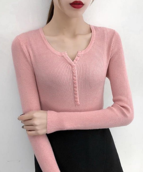 Suéter Feminino A2935 rosa