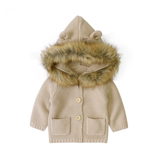Suéter infantil con pelo beige 18-24 meses
