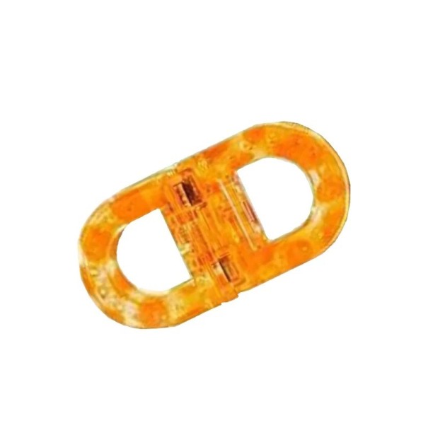 Sujeción magnética para el cabello 7,5 × 3 cm Fuerte sujeción Antideslizante Clip profesional de peluquería para estilizar y separar el cabello amarillo