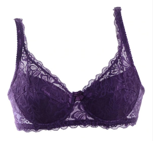 Sujetador bardot de encaje J3152 morado 70B