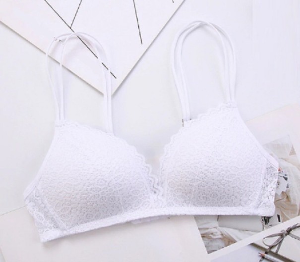 Sujetador de doble tirante blanco 75A