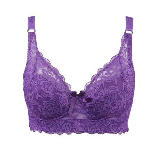 Sujetador de encaje para mujer Liana morado oscuro 100B