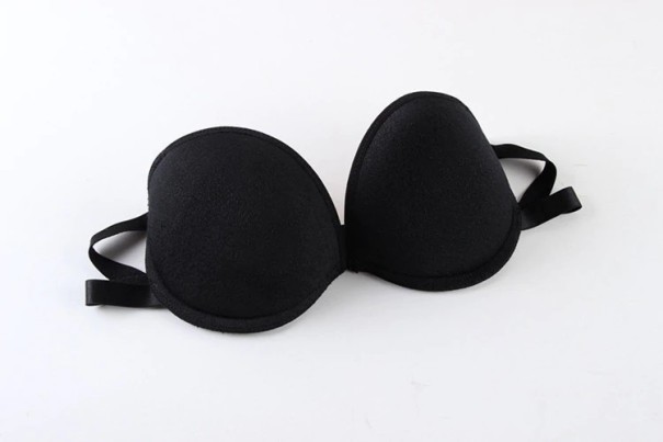 Sujetador de mujer con tirantes transparentes J1060 negro 75B