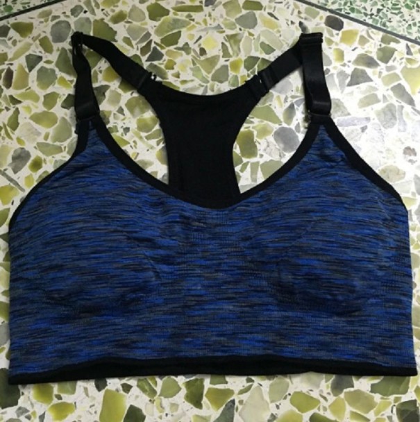 Sujetador deportivo mujer J798 azul 85C