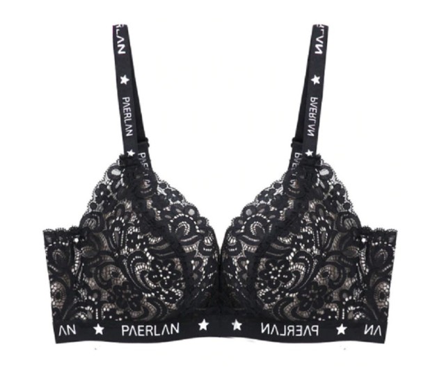 Sujetador elegante de mujer con encaje J2348 negro 80B
