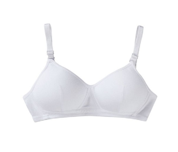 Sujetador elegante para niñas blanco 12