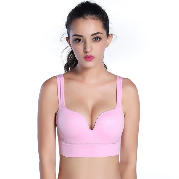Sujetador push up deportivo mujer Eugenia rosa claro M
