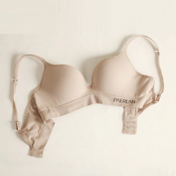 Sujetador push-up deportivo para mujer beige 70A