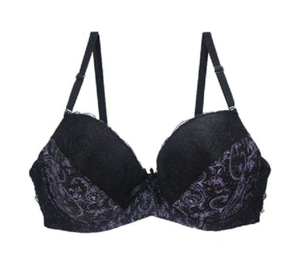 Sujetador push-up para mujer Pamela negro 95D