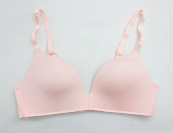 Sujetador sexy de escote profundo J3070 rosa claro 80B