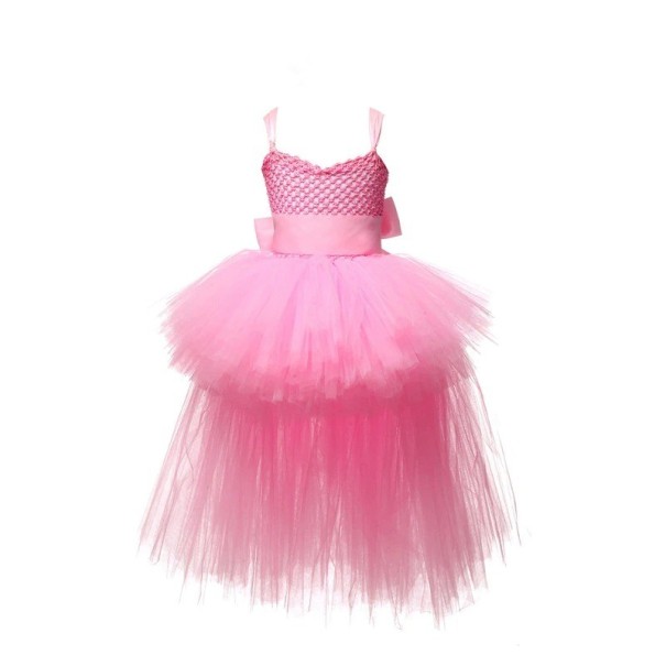 Sukienka balowa dla dziewczynki N96 różowy 4