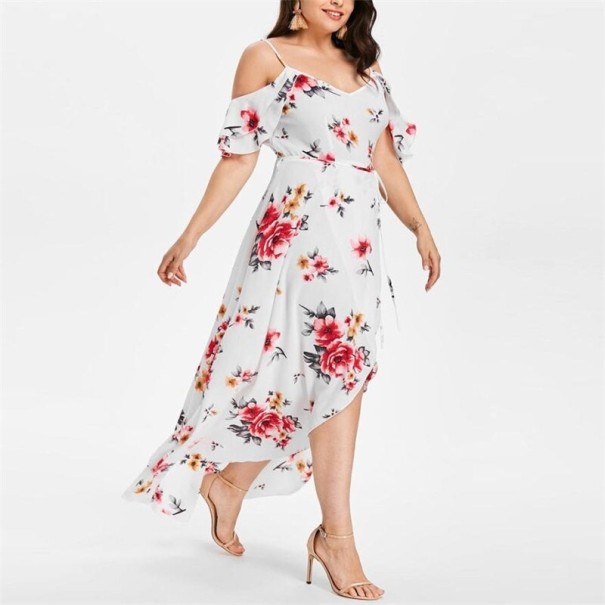 Sukienka Boho w stylu oversize biały M