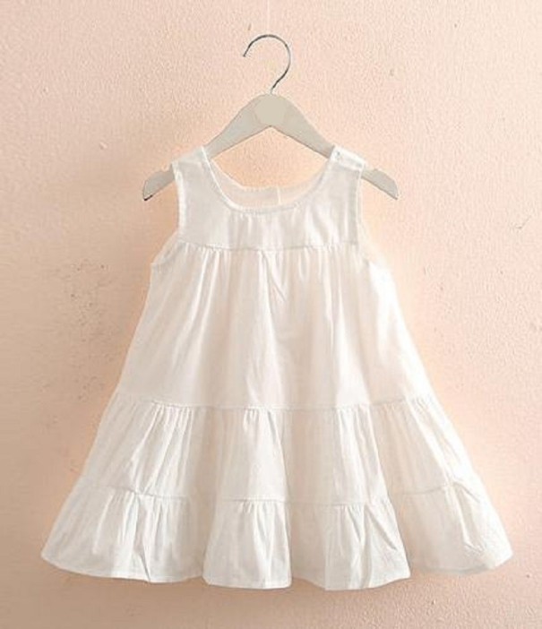 Sukienka dziewczęca N250 biały 10