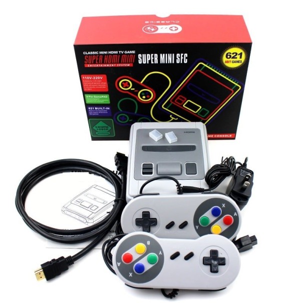Super spillekonsol + 2 controllere - 621 spil 1