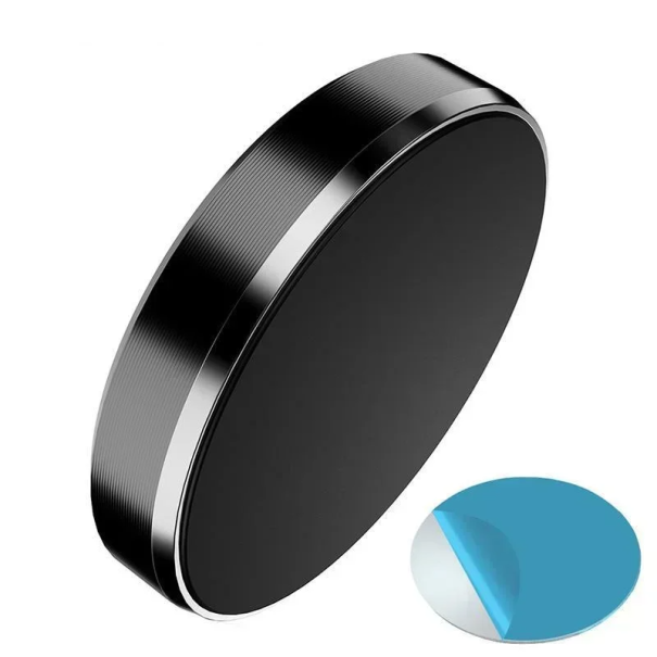 Super supporto magnetico per auto per smartphone e GPS Adesivo magnetico per cruscotto Fissaggio forte Rotazione a 360° nero