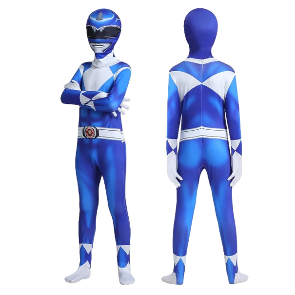 Superheltekostume Halloweenkostume Karnevalkostume til børn og voksne Superhelte jumpsuit blå 6