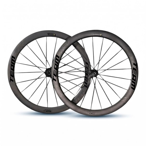 SUPERTEAM 700C Karbon Kerekek 50 mm Felni 28 mm Szélesség 12 x 100 és 12 x 142 mm Tengely Nélküli Shimano 10-12s Fekete Tárcsafékhez 1