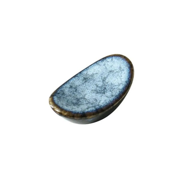 Suport ceramic pentru bețișoare, suport pentru bețișoare, accesoriu de masă, masă de dining, suport ceramic pentru bețișoare pentru acasă și restaurante 5,5 x 3,3 x 1,8 cm albastru