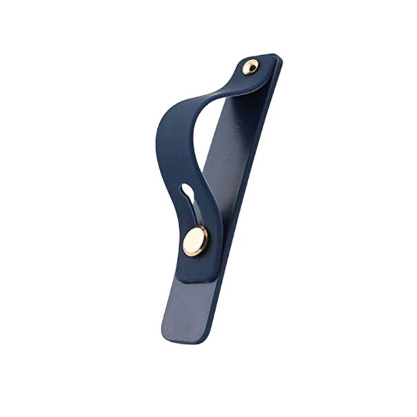 Suport de telefon autoadeziv cu curea elastică. Suport universal pentru carcasa din spate a telefonului. Prindere confortabilă. Accesorii mobile. albastru inchis